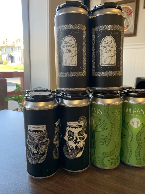 Tired Hands cans in the cooler